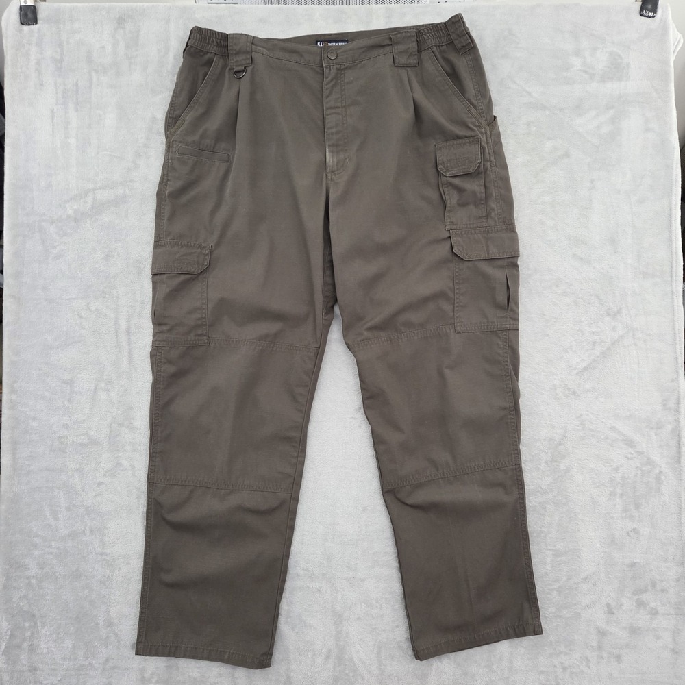 511 Tactical Taclite Pro Pants Mens 40×32 Green Ripstop Cargo Outdoor Work 5.11